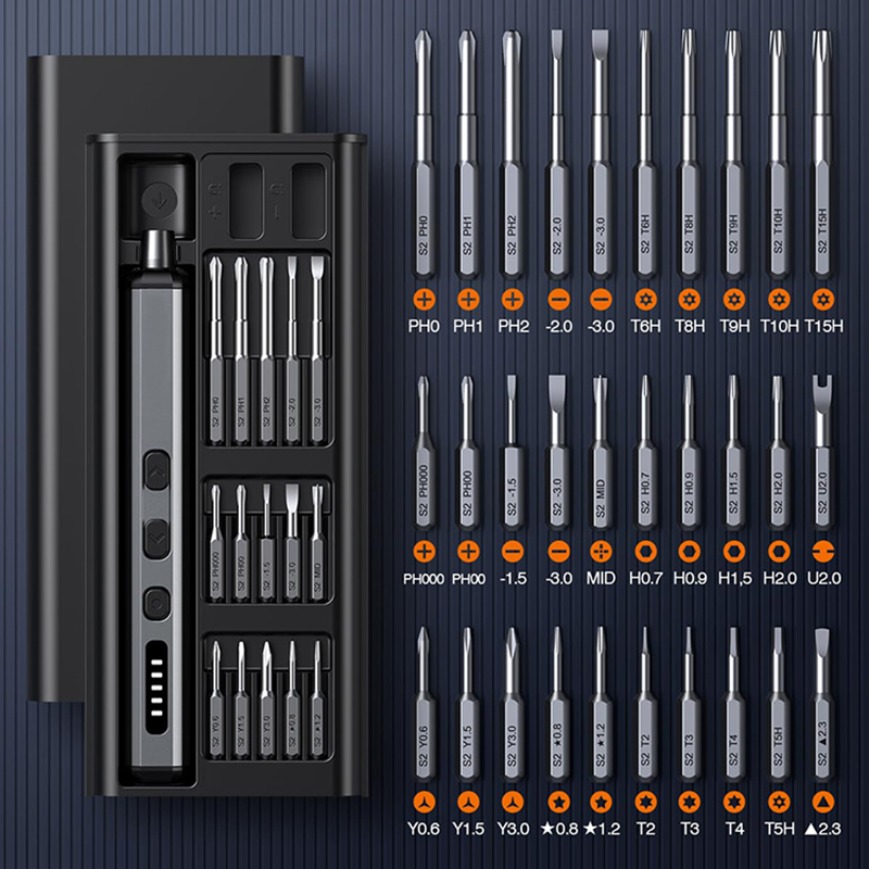 Electric Screwdriver Rechargeable Usb - Set di cacciaviti elettrici Kit di