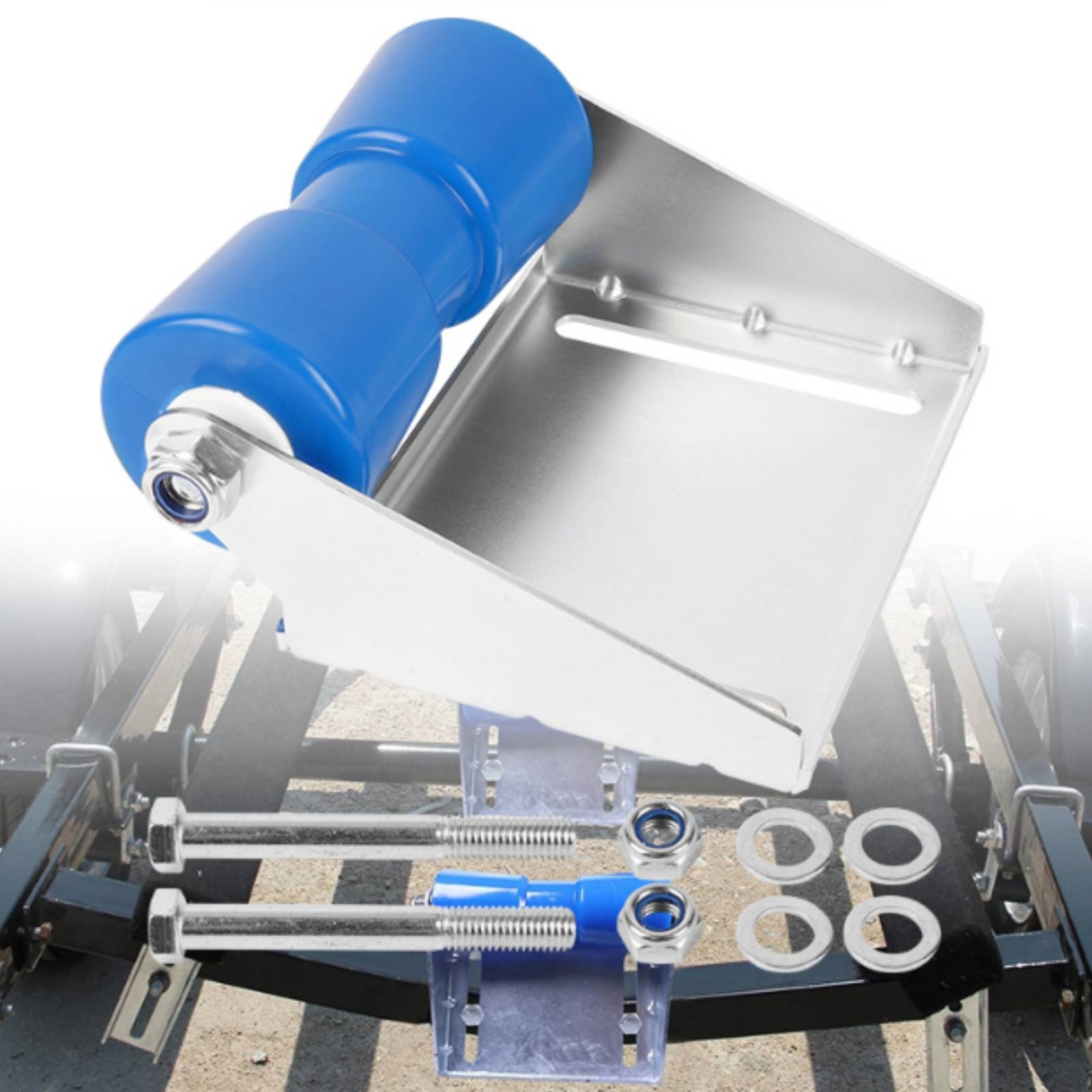 Hardware - Rullo per Rimorchio Barca con Staffa,