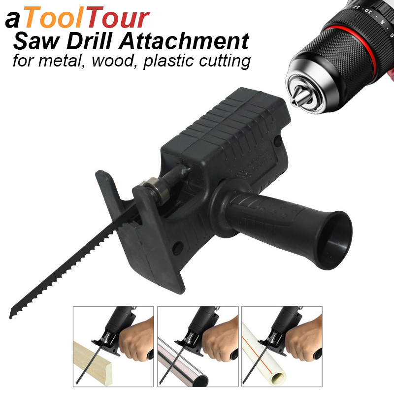 Reciprocating Saw Attachment Drill - Adattatore per sega a gattuccio, accessorio