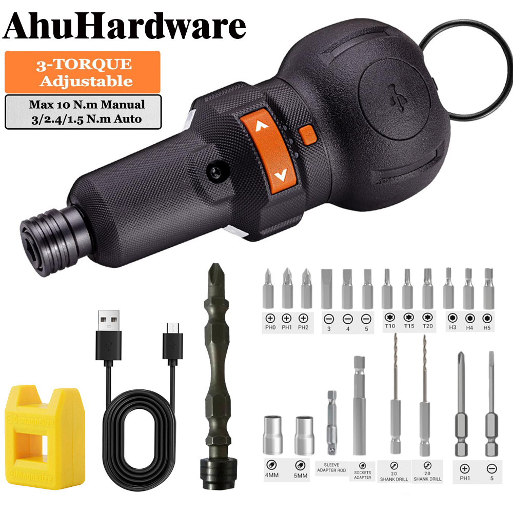 Electric Screwdriver Rechargeable Usb - Cacciavite elettrico a batteria Batteria al