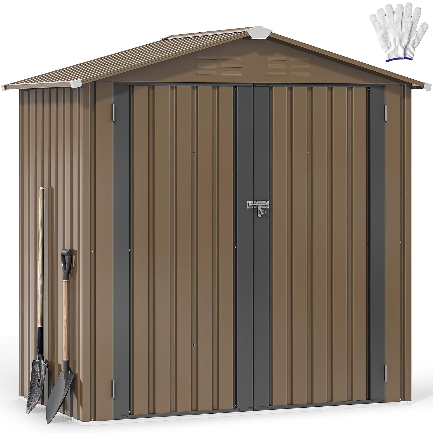 Garden Tools - Casetta da Giardino in Metallo 6x4ft,