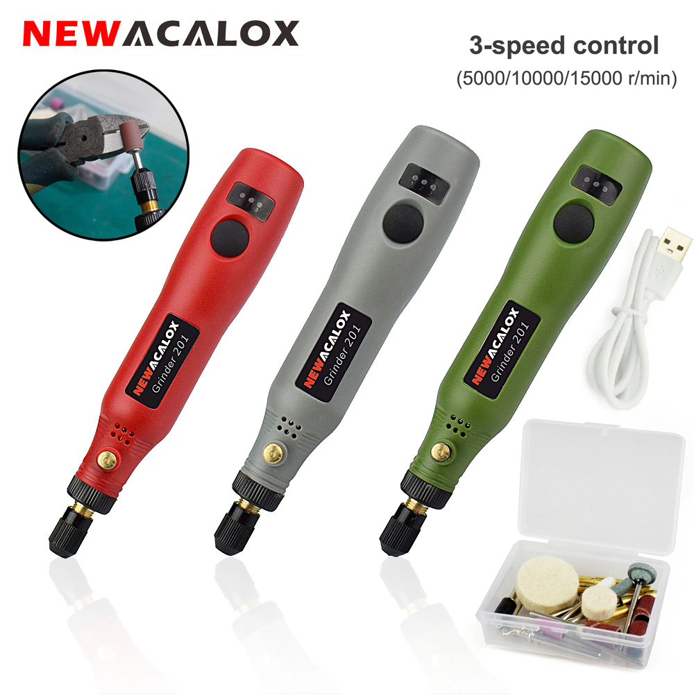 Cordless Rotary Tool Kit Accessories - NEWACALOX Kit di utensili rotanti a
