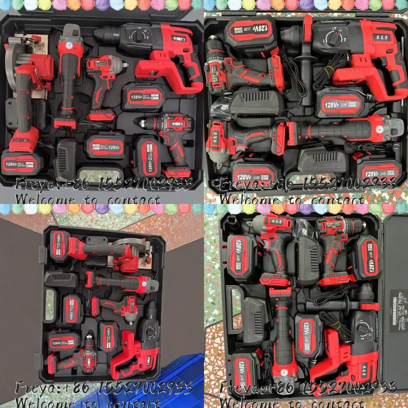 Brushless Angle Grinder Battery Powered - Set Multifunzione 4 Pezzi di Utensili