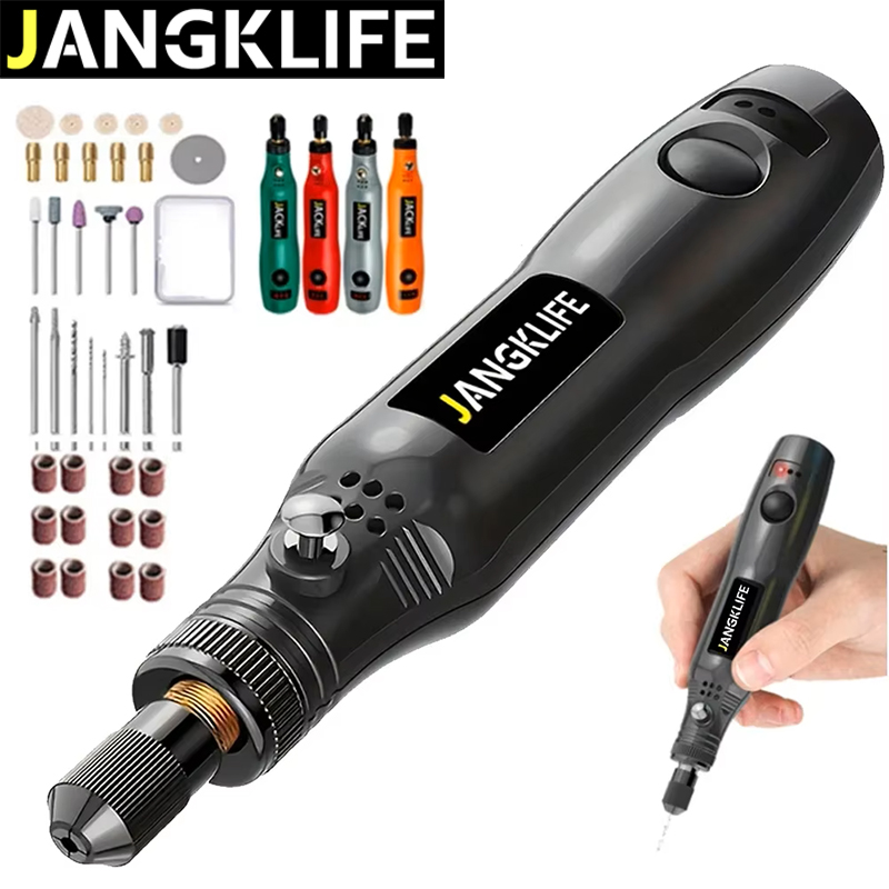 Cordless Rotary Tool Kit Accessories - JANGKLIFE Kit di utensili rotanti a