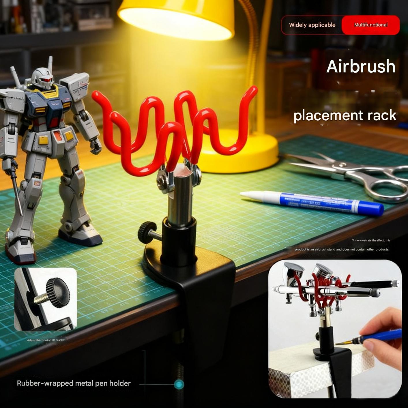 Airbrush Kit With Mini Compressor - Supporto per Aerografo a Gravità con