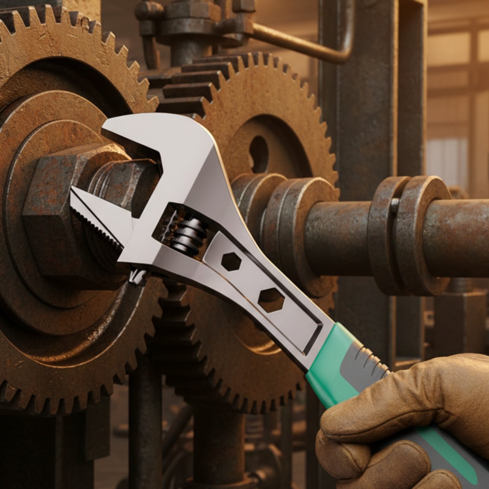 Plumbing - Chiave Regolabile Dentata di Grado Industriale,