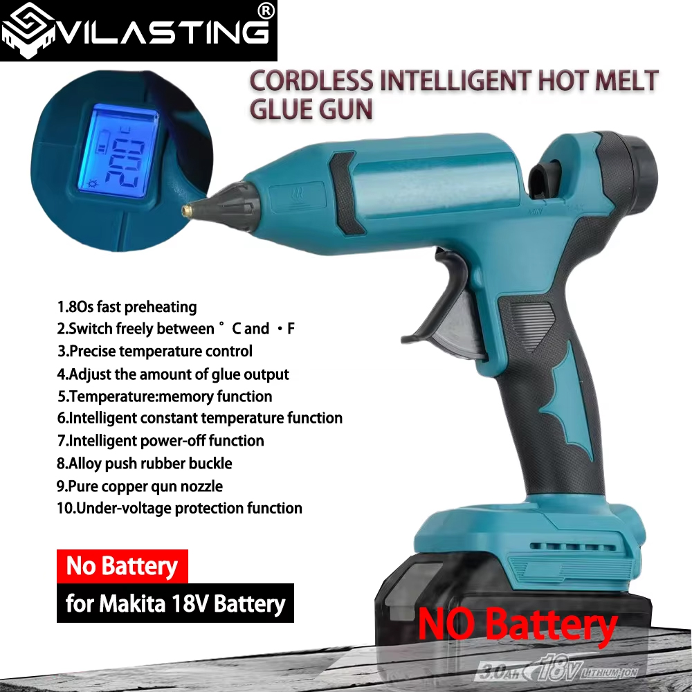 Hot Melt Glue Gun Cordless - VILASTING Pistola per colla a caldo