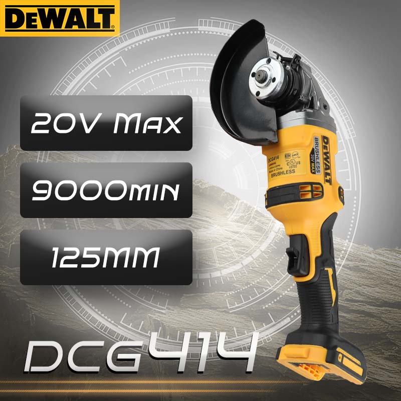 Brushless Angle Grinder Battery Powered - DEWALT DCG414 20V MAX Smerigliatrice Angolare