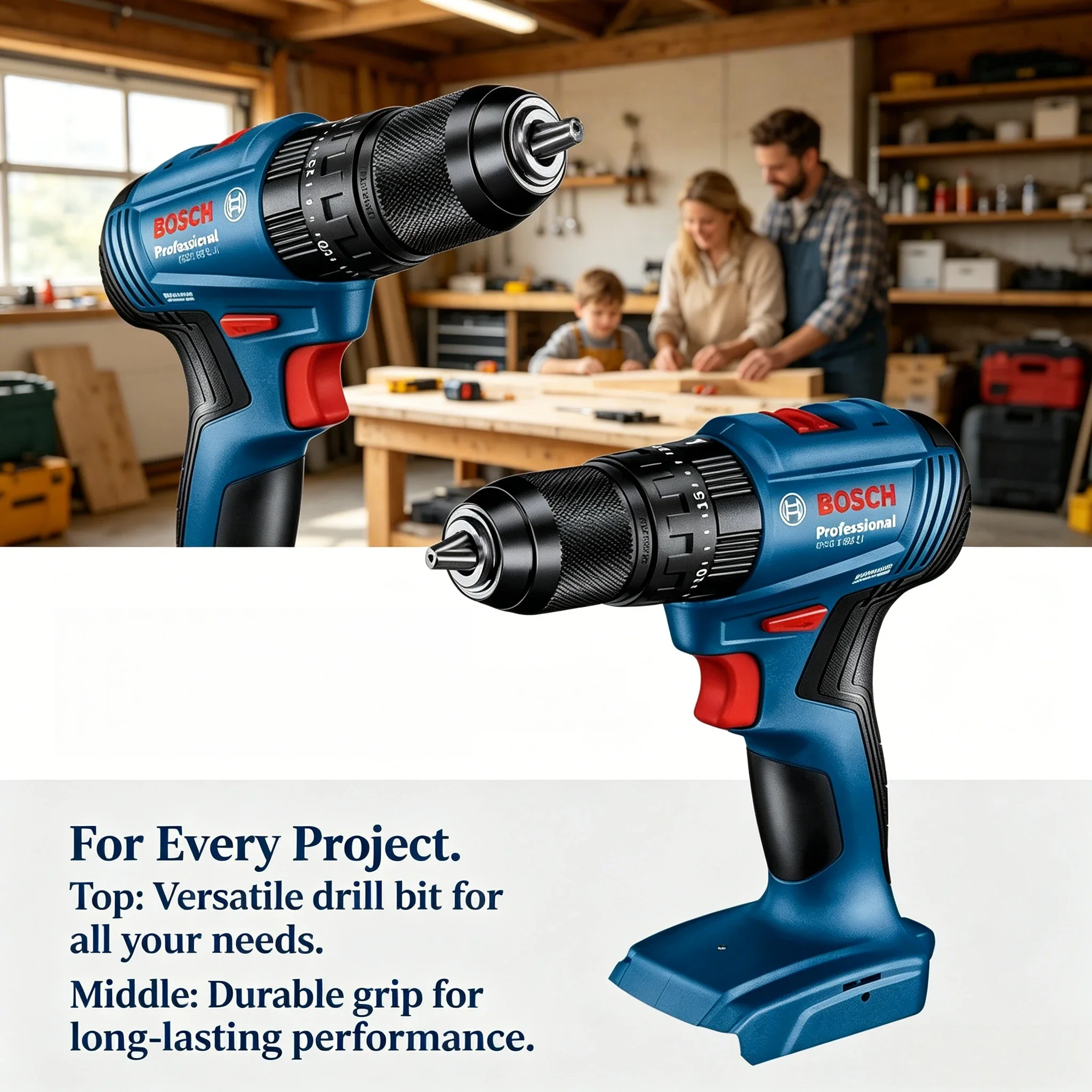 Brushless Cordless Electric Drill 18V - Trapano avvitatore a percussione senza fili