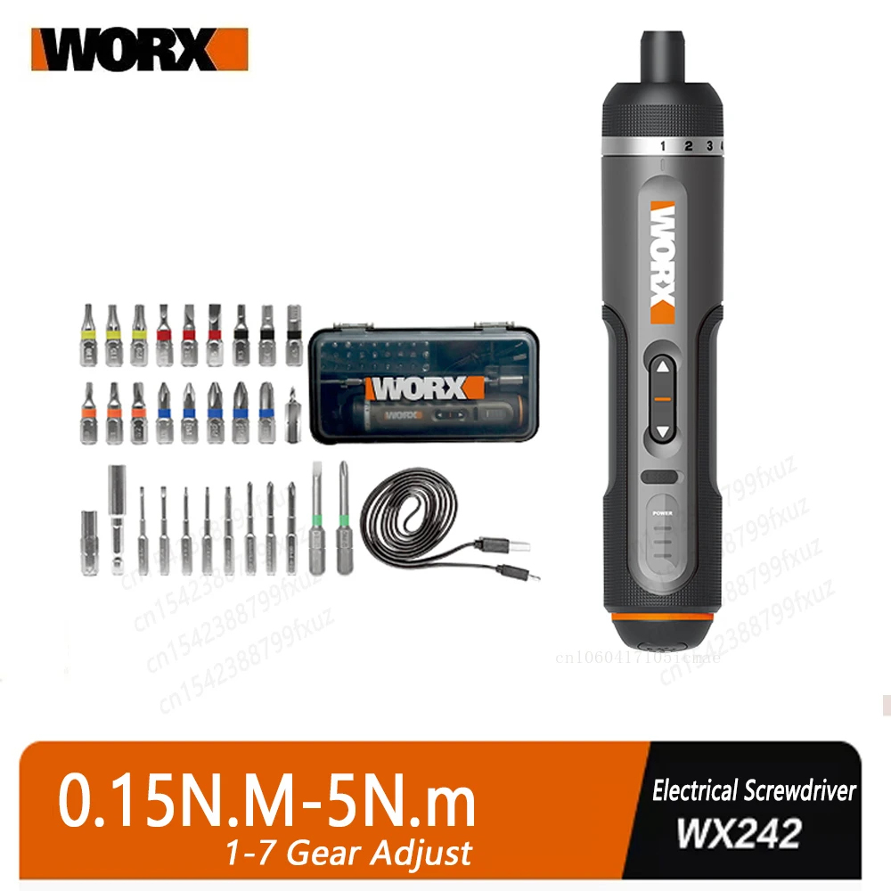 Electric Screwdriver Rechargeable Usb - WORX WX242 Set di cacciaviti elettrici