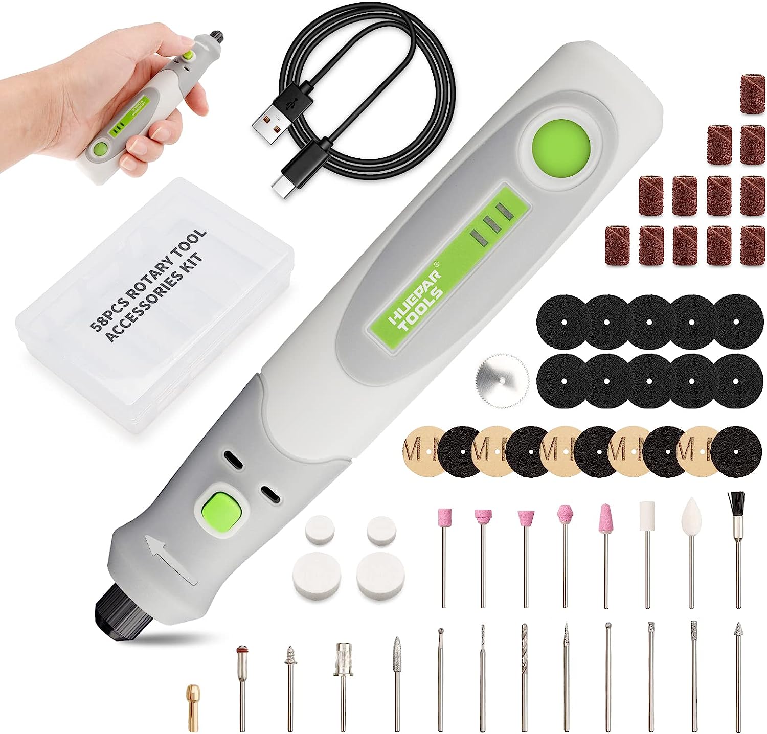 Cordless Rotary Tool Kit Accessories - Trapano elettrico smerigliatrice lucidatrice per incisore