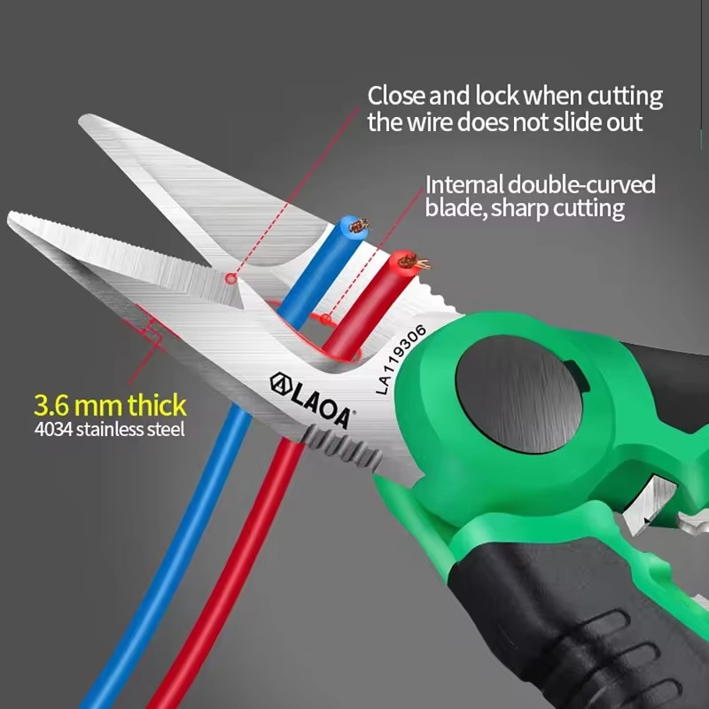 Automatic Wire Stripper Cutter - LAOA Forbici da Elettricista 6/7/8 Pollici