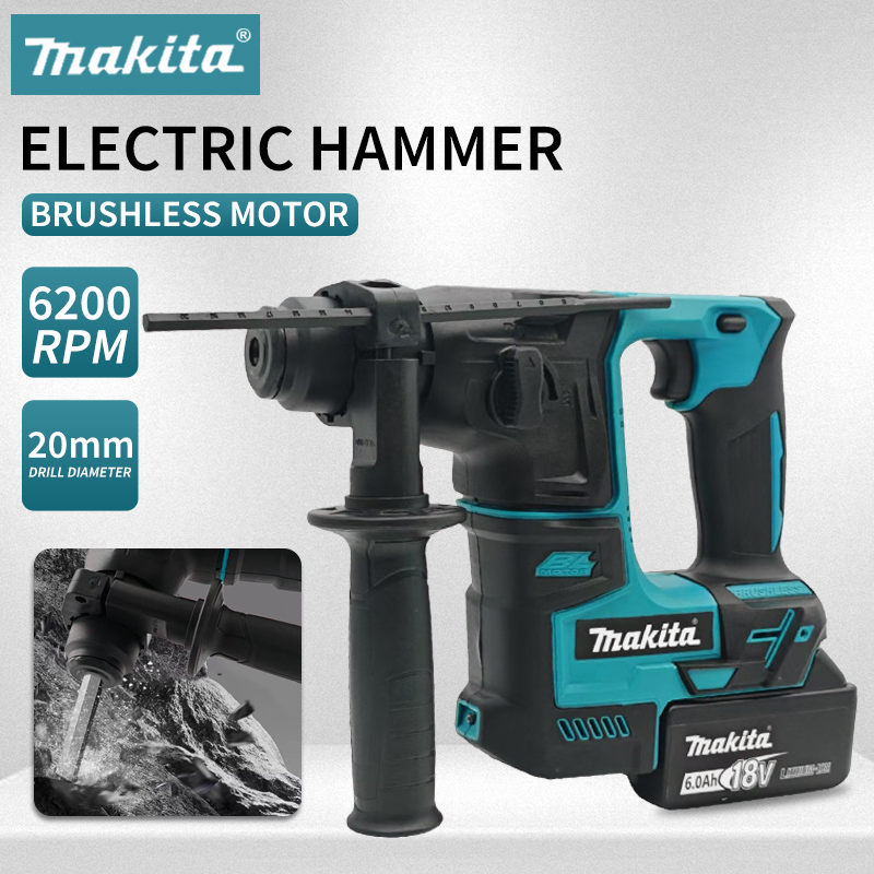Brushless Cordless Electric Drill 18V - Martello Elettrico Makita Senza Spazzole, Trapano