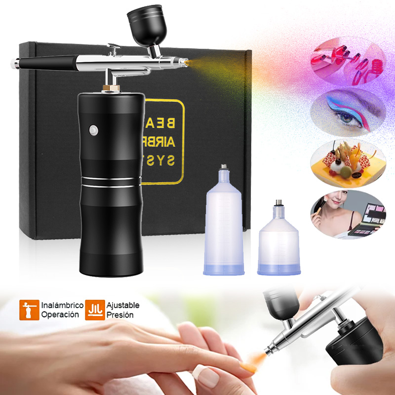 Airbrush Kit With Mini Compressor - Kit mini compressore d'aria per spruzzo
