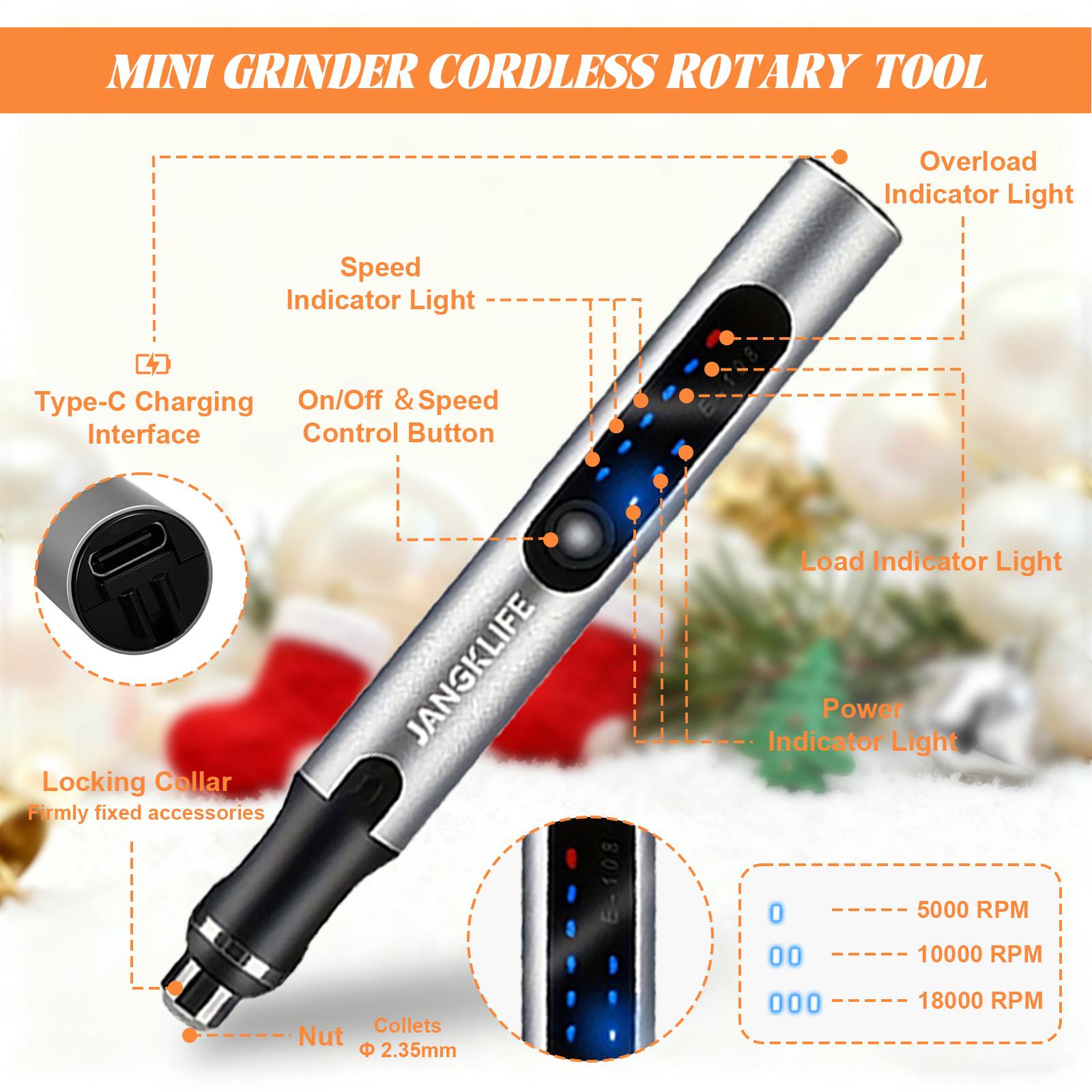 JANGKLIFE Kit di utensili rota - Cordless Rotary Tool Kit Accessories recensione e prezzo