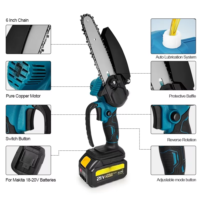 1700 giri/min Mini motosega el - Mini Electric Chainsaw 6 Inch recensione e prezzo