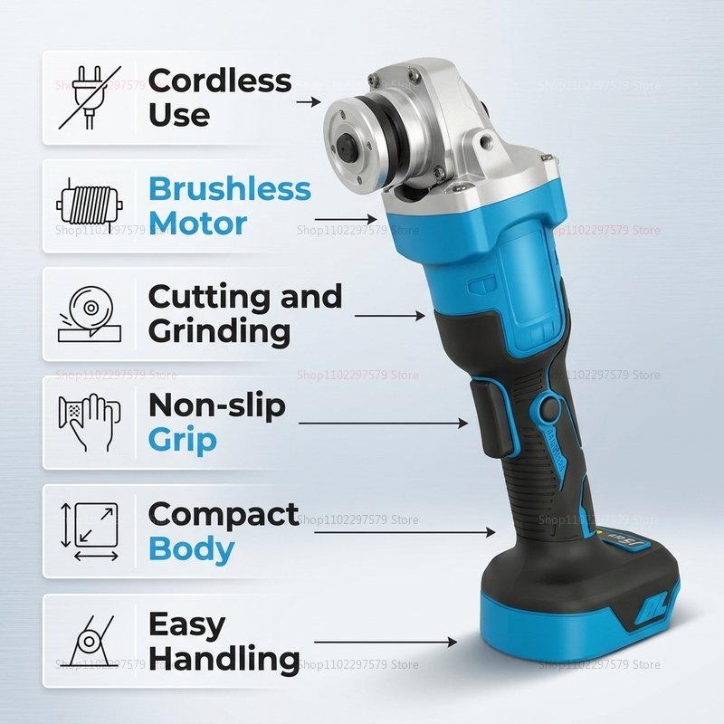 Smerigliatrice Angolare Profes - Brushless Angle Grinder Battery Powered recensione e prezzo