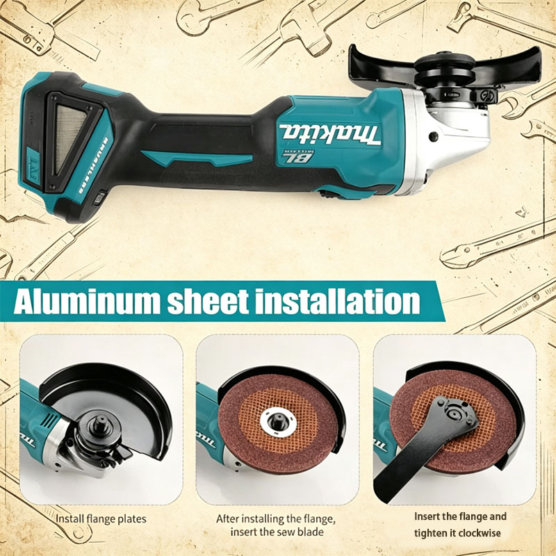 Makita DGA504 18V 6.0Ah 125mm  - Brushless Angle Grinder Battery Powered recensione e prezzo