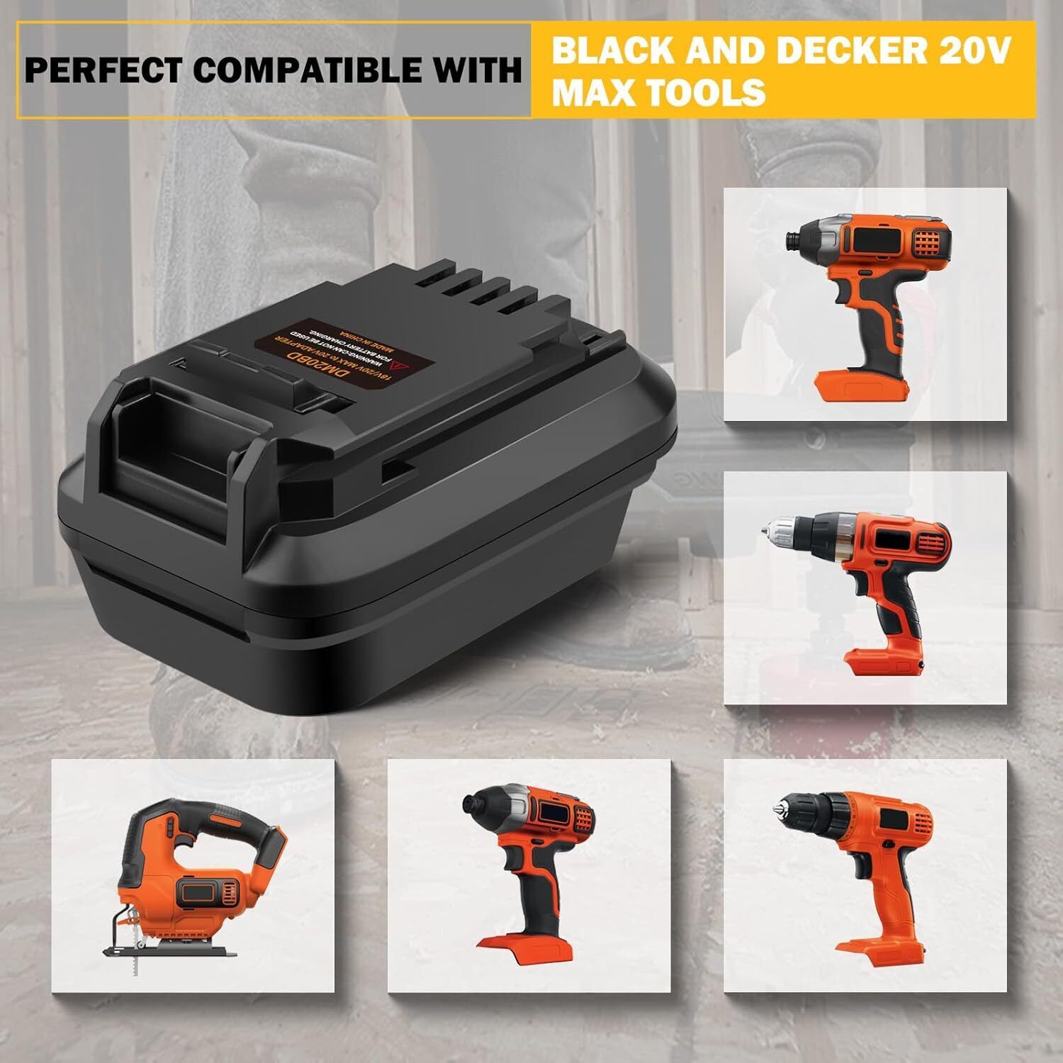 Adattatore per Batteria DM20BD - Brushless Cordless Electric Drill 18V recensione e prezzo