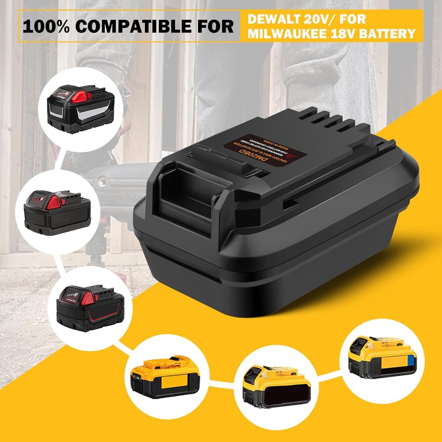 Adattatore per Batteria DM20BD - Brushless Cordless Electric Drill 18V recensione e prezzo
