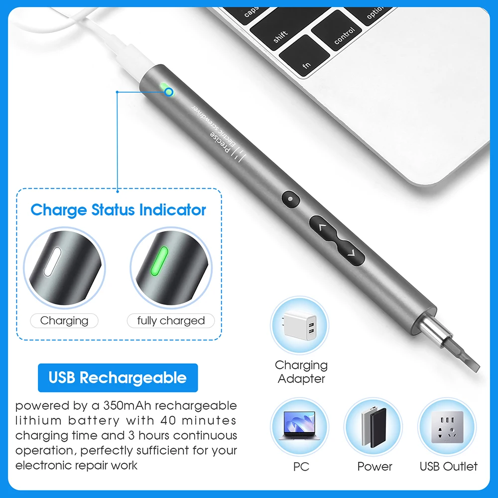 Set di cacciaviti elettrici di - Electric Screwdriver Rechargeable Usb recensione e prezzo