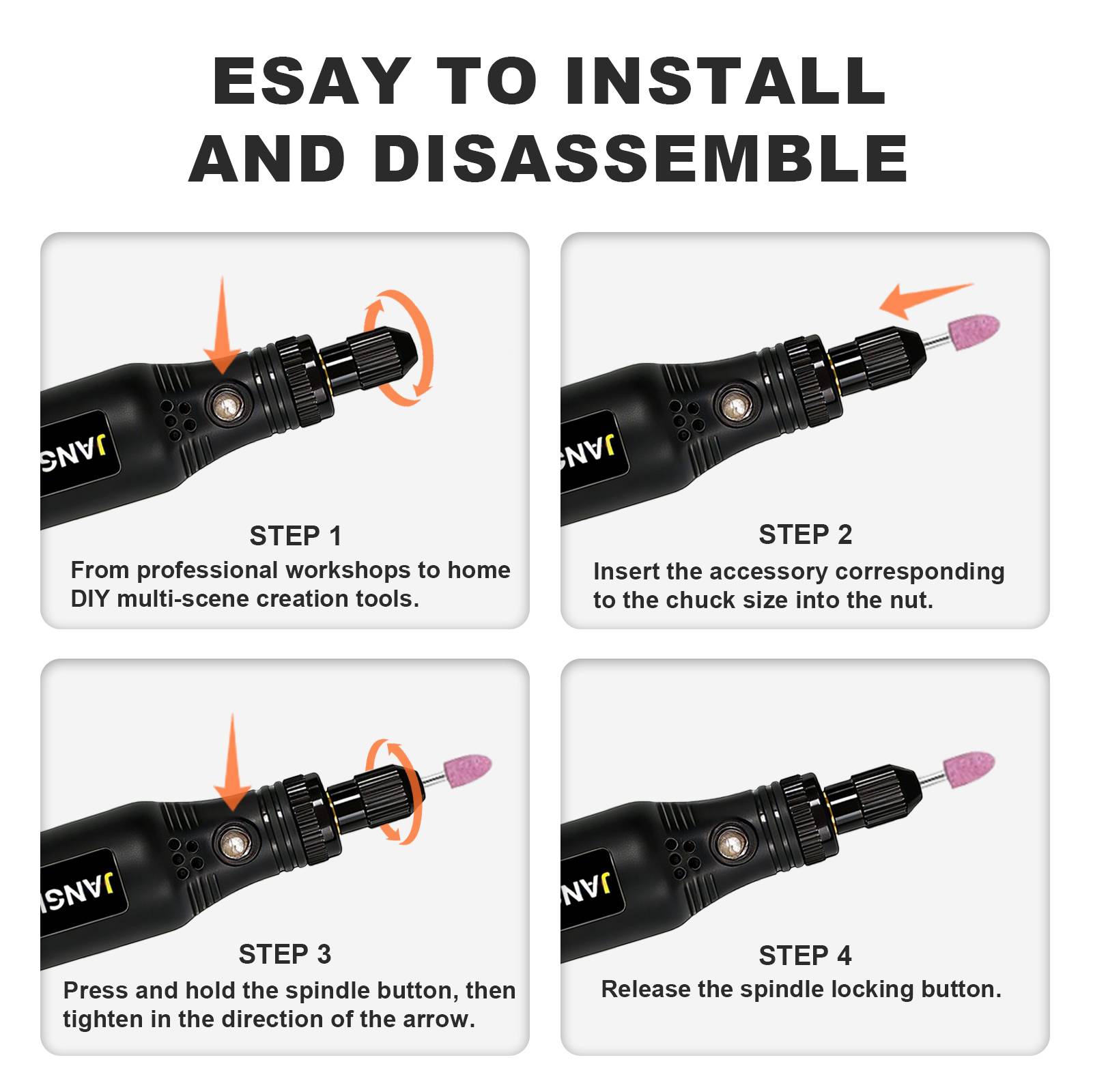 JANGKLIFE Kit di utensili rota - Cordless Rotary Tool Kit Accessories recensione e prezzo