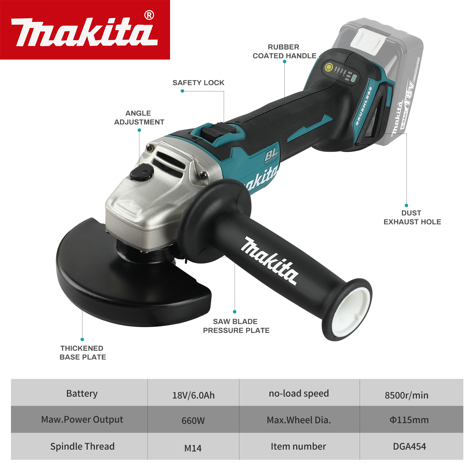 Smerigliatrice Angolare Elettr - Brushless Angle Grinder Battery Powered recensione e prezzo