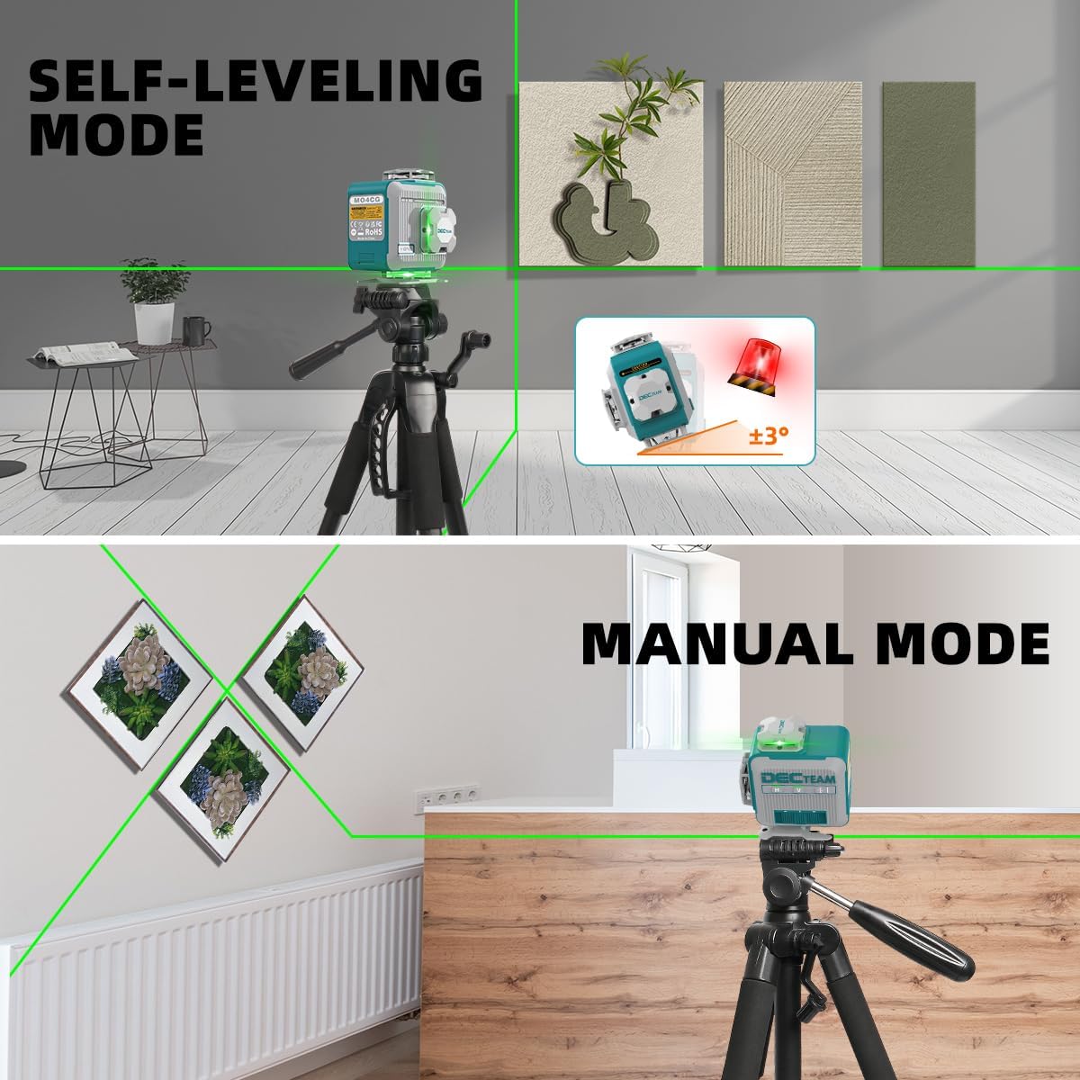 Decteam Livello laser a linee  - Laser Level 16 Lines 4D Green recensione e prezzo