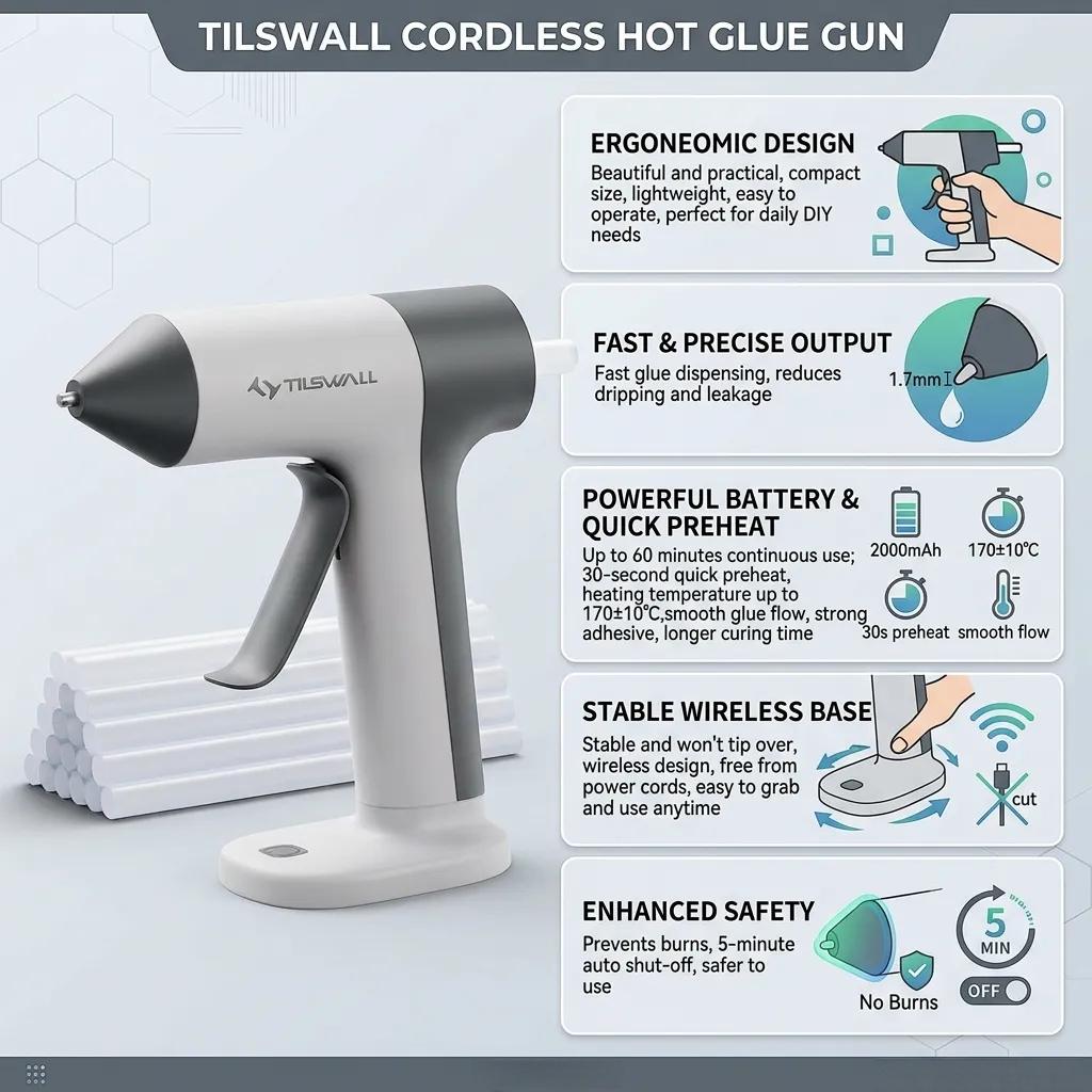 Pistola per colla a caldo wire - Hot Melt Glue Gun Cordless recensione e prezzo