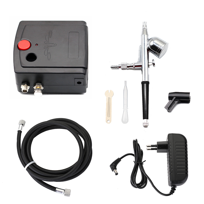 Aerografo per pistola a spruzz - Airbrush Kit With Mini Compressor recensione e prezzo