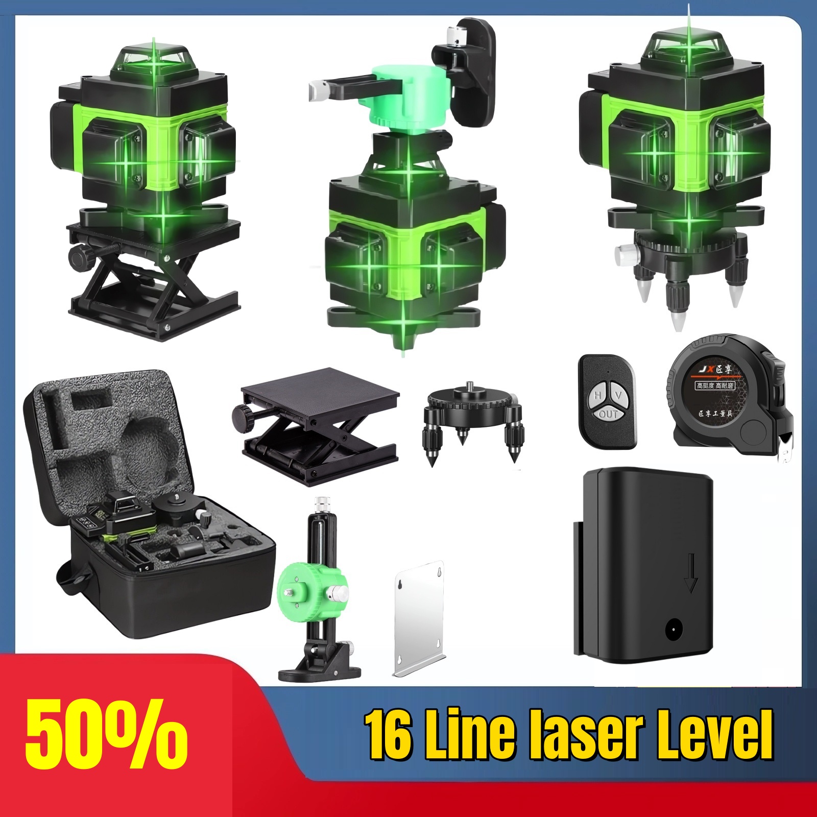 4D 16 Linee Professionale 360  - Laser Level 16 Lines 4D Green recensione e prezzo