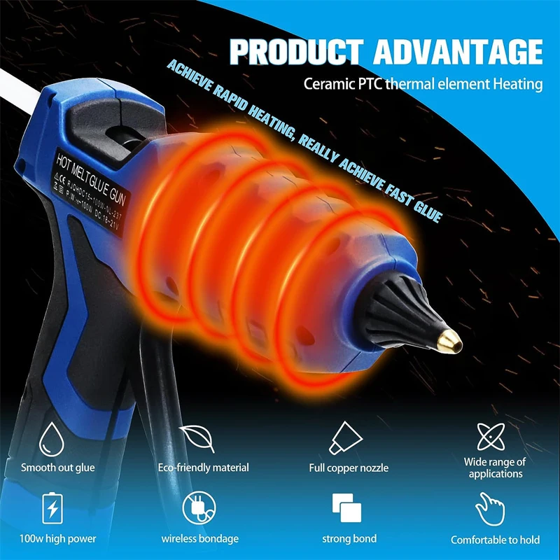 Pistola per colla a caldo senz - Hot Melt Glue Gun Cordless recensione e prezzo