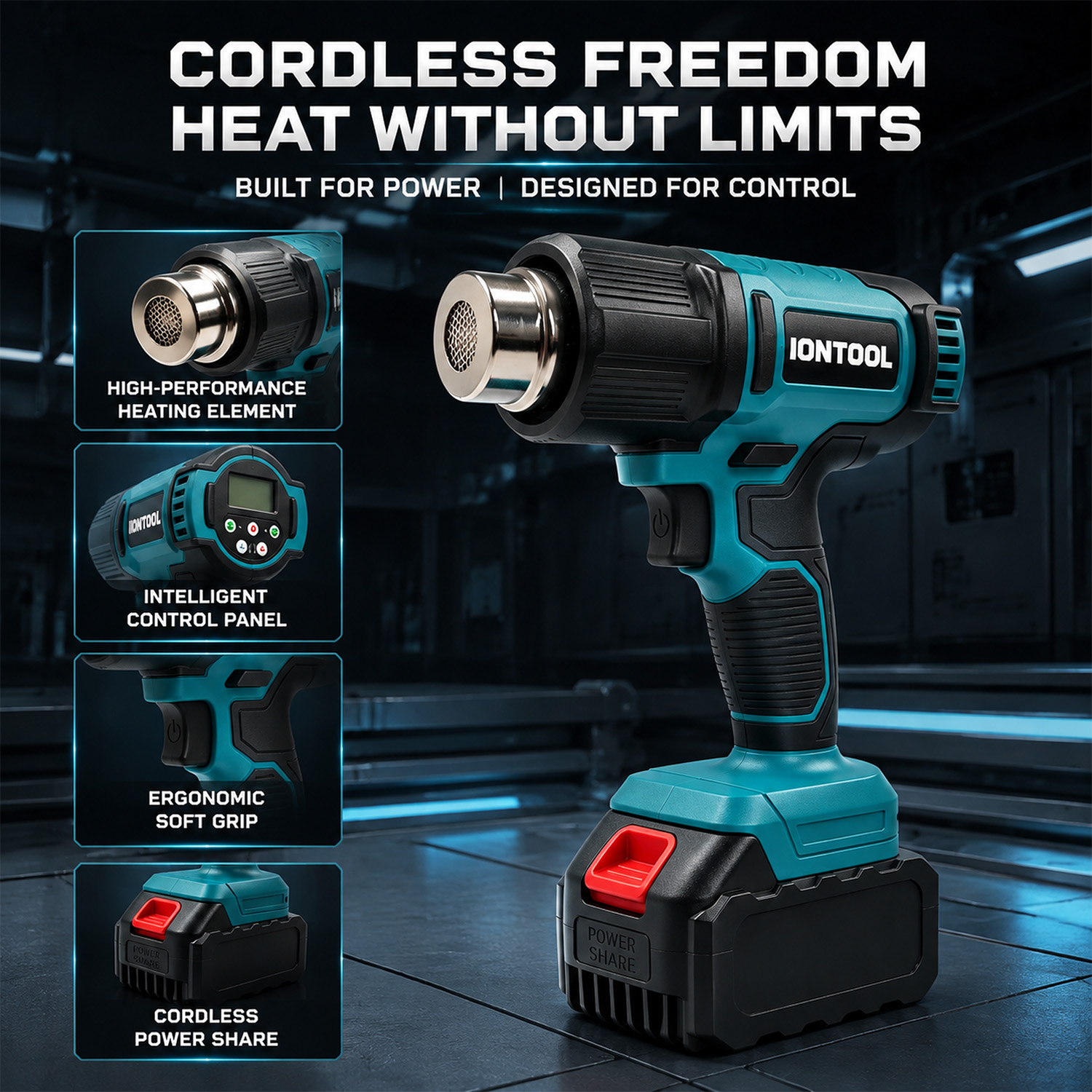 IONTOOL 550 ℃   Pistola Termic - Cordless Heat Gun For Shrink Tubing recensione e prezzo