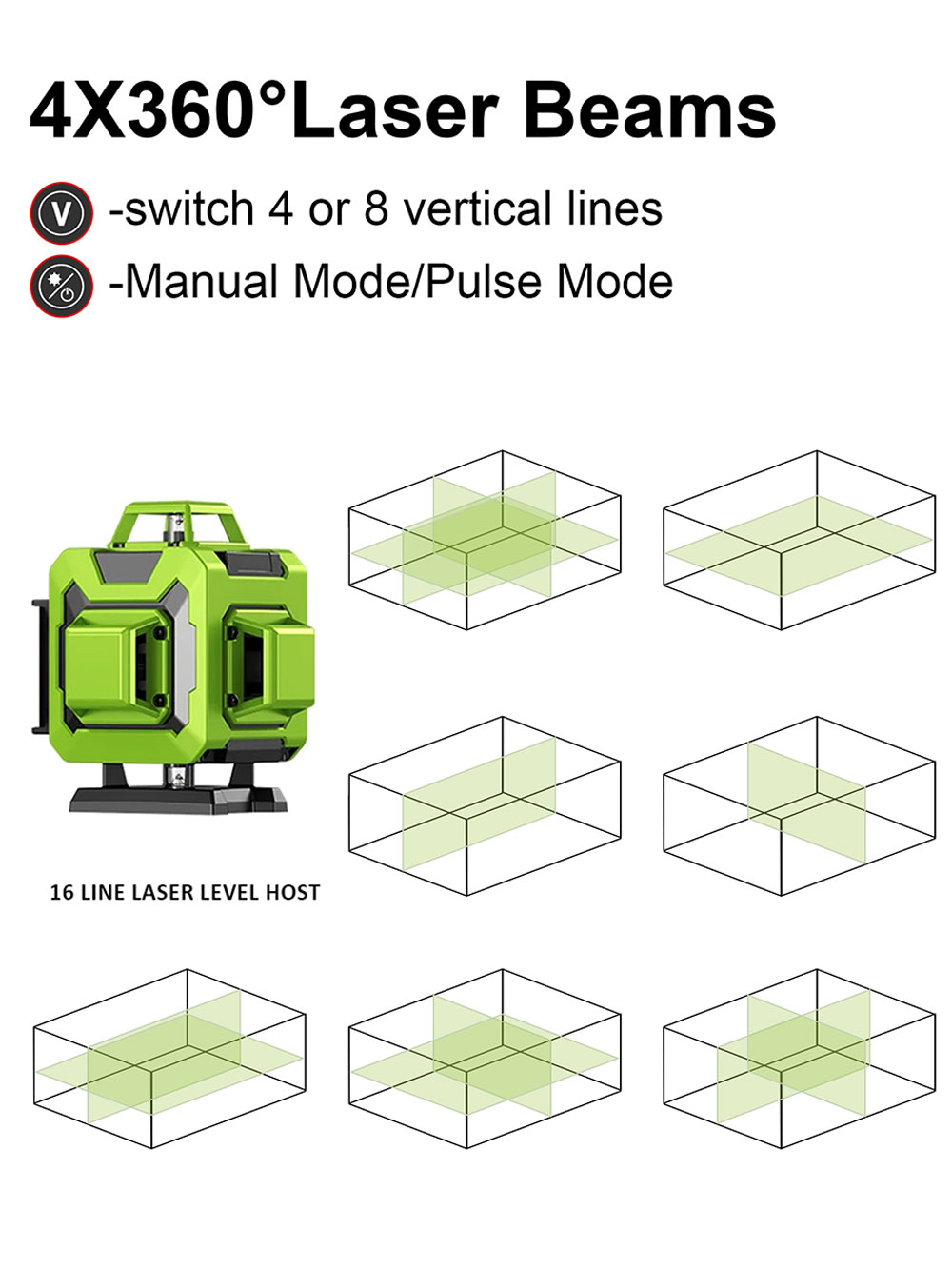 LFINE 4D 16 Linee 360 Livello  - Laser Level 16 Lines 4D Green recensione e prezzo