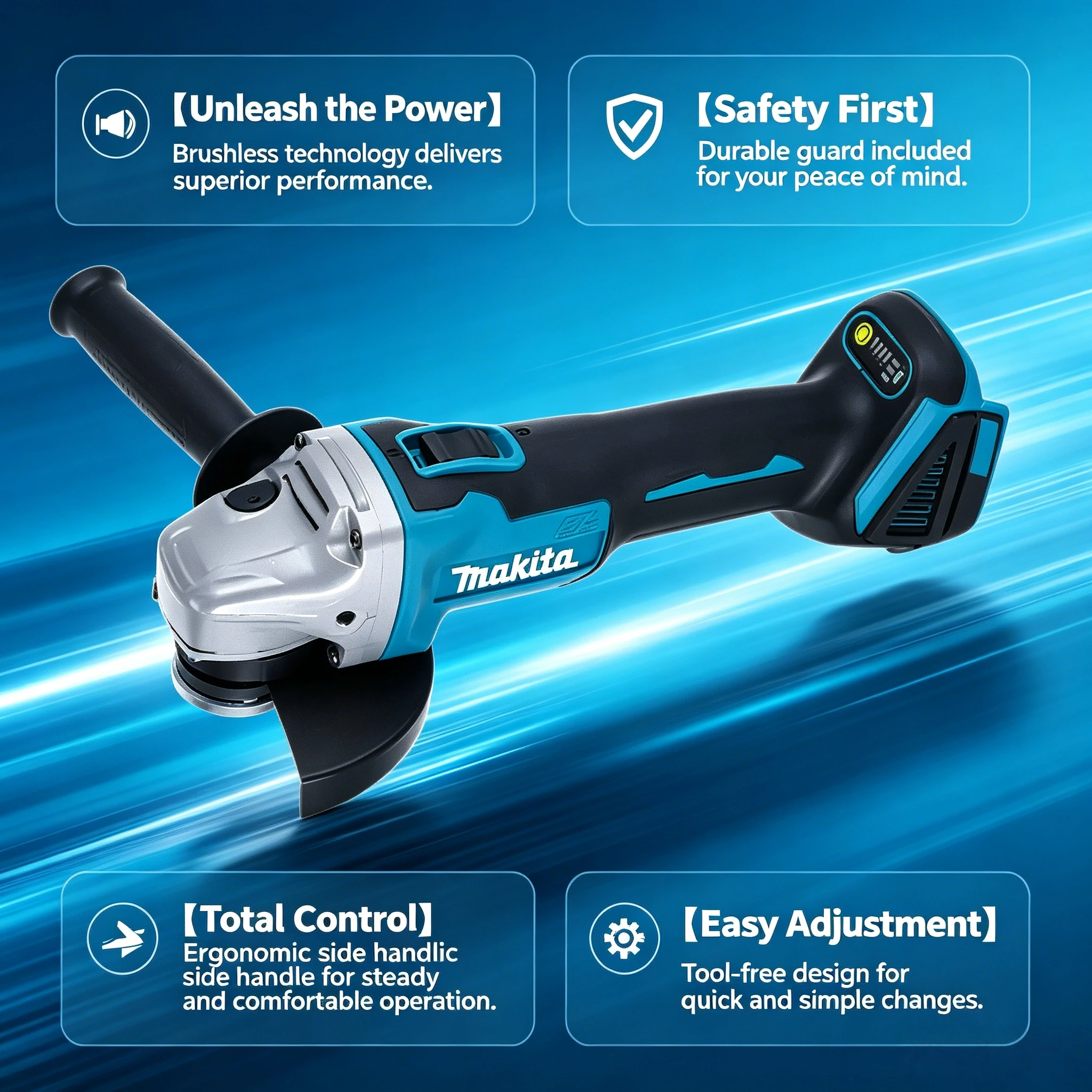 Smerigliatrice angolare Makita - Brushless Angle Grinder Battery Powered recensione e prezzo