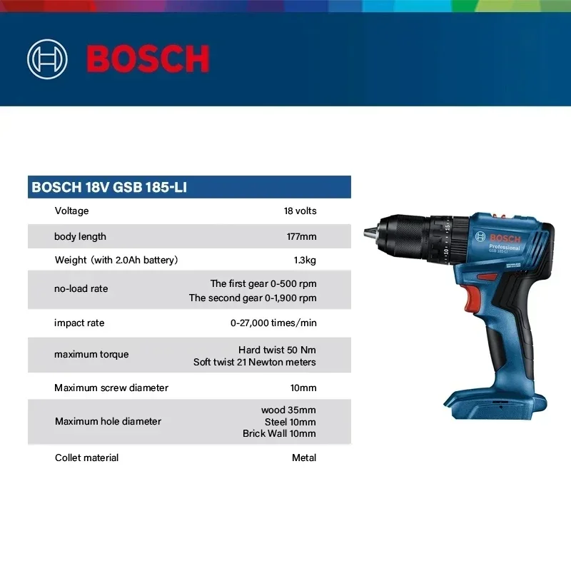 Trapano avvitatore a percussio - Brushless Cordless Electric Drill 18V recensione e prezzo