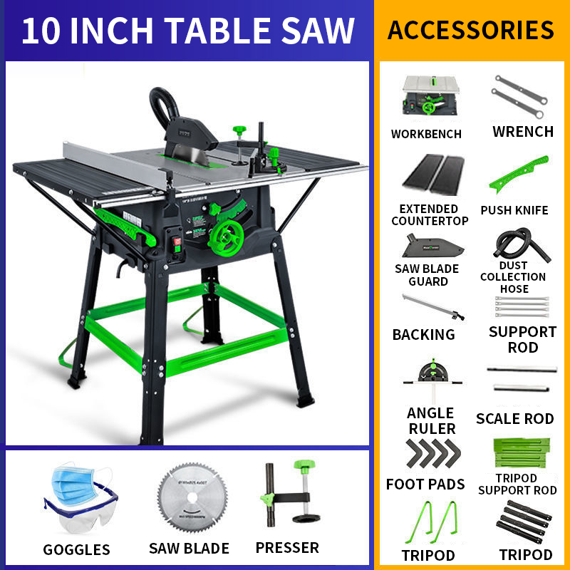 Sega da tavolo da 10 pollici 1 - Mini Table Saw For Woodworking recensione e prezzo